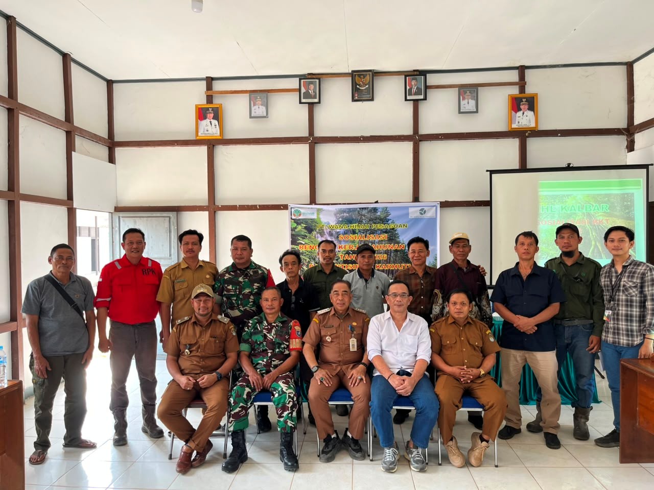 kegiatan sosialisasi RKT PT. WHP di Kecamatan Jelai Hulu